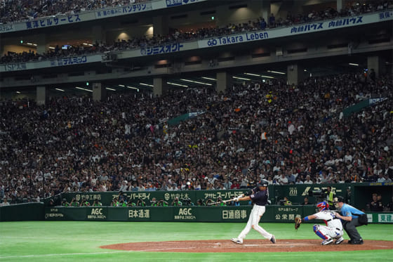 東京ドームでは連日、「侍ジャパン」とMLBオールスターチームの熱戦が広げられている※写真提供：Full-Count(写真：Getty Images)
