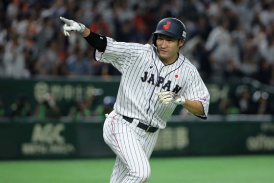 2018日米野球で活躍したソフトバンク・柳田悠岐※写真提供：Full-Count（写真：Getty Images）