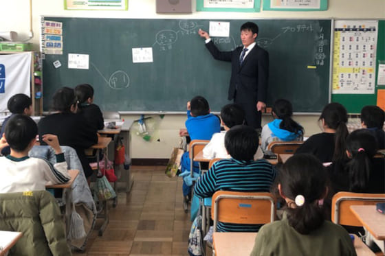 埼玉西武南川が「夢先生」で母校凱旋　小学5年生に力説「すべての人を大事にして」