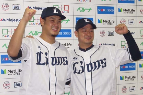 監督推薦で初のオールスター出場となる埼玉西武・高橋光成(左)と平井克典※写真提供：Full-Count(写真：安藤かなみ)