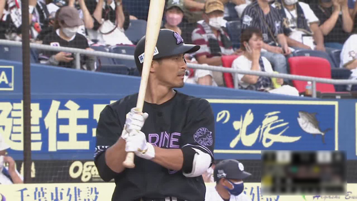千葉ロッテ・荻野貴司が今カード2本目、通算14本目の先頭打者本塁打