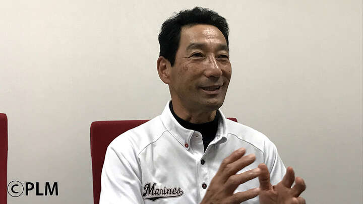 インタビューに応える高澤氏。当時、選手としてキャリアハイの成績を残した【写真：PLM】