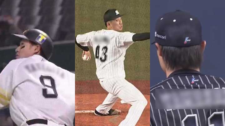左から柳田悠岐選手、小島和哉投手、山崎福也投手（C）パーソル パ・リーグTV