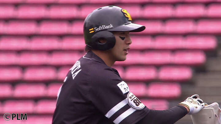 福岡ソフトバンク柳田悠岐が21試合連続安打　初回の適時二塁打で自己記録に並ぶ