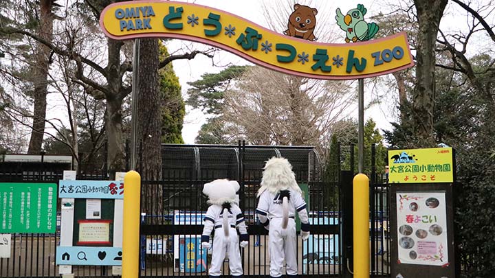 大宮公園小動物園にたどり着いたレオとライナとヌゥ【撮影：菊地綾子】