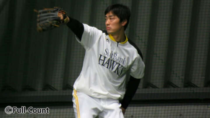 筑後のファーム施設で練習に参加した福岡ソフトバンク・和田毅投手（C）Full-Count
