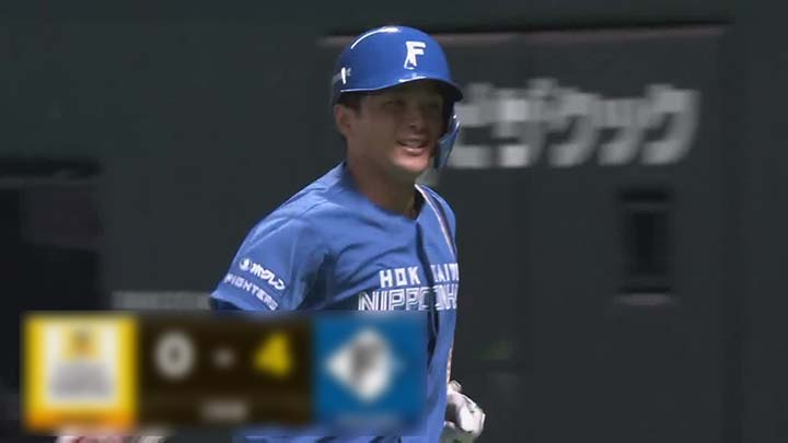 北海道日本ハム・郡司裕也がプロ初本塁打　新天地で活躍続く