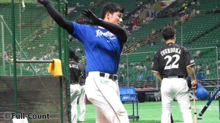 「6番・左翼」でスタメン出場している北海道日本ハム・清宮幸太郎選手（C）Full-Count