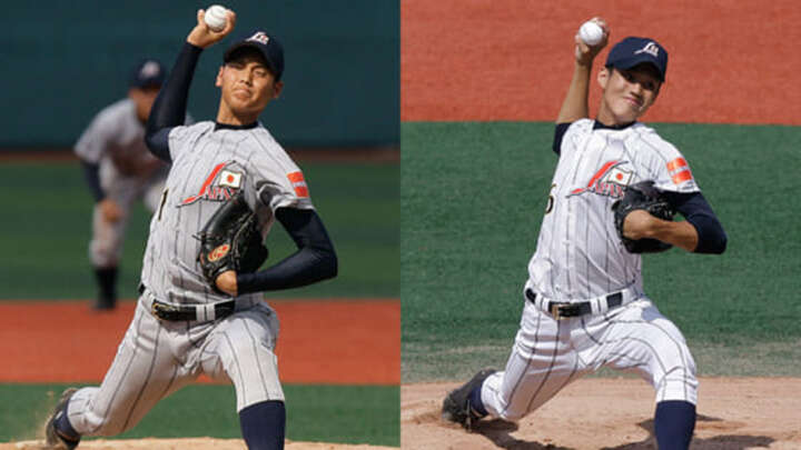 2012年AAA世界野球選手権での大谷翔平（左）と藤浪晋太郎【写真：Getty Images】