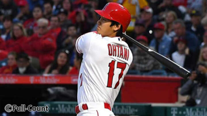 【MLB】大谷翔平、2回に177キロ超の弾丸二塁打で2戦連続ヒット 第2打席は四球