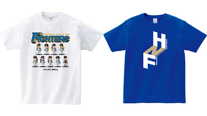 左からGAME Tシャツ　4,400円、HNFロゴTシャツ　3,850円（C）H.N.F.
