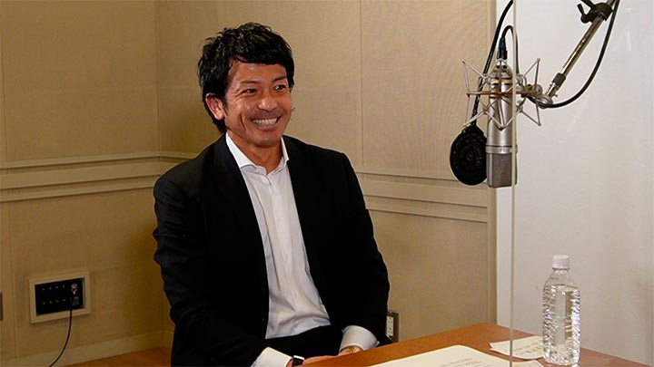 笑顔でパ・リーグの17年間を振り返る松田宣浩選手（C）パ・リーグ インサイト