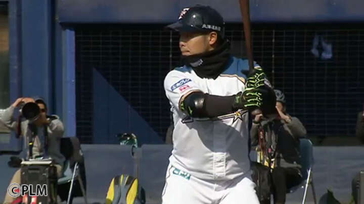 今年こそ夢の4割到達へ！北海道日本ハム・近藤選手が逆方向への2点本塁打