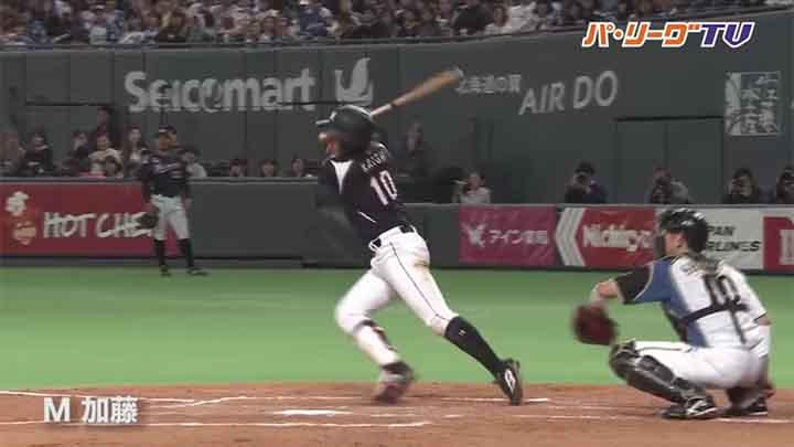 千葉ロッテ・加藤選手が新背番号で4安打2打点2盗塁の大活躍
