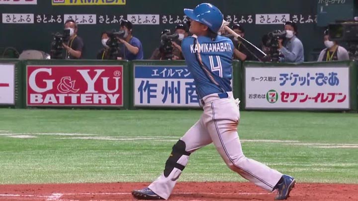 北海道日本ハム ドラ9・上川畑大悟がプロ初本塁打！
